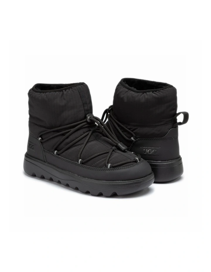 Down Lace-Up Snow Boots, Water-Resistant image 2