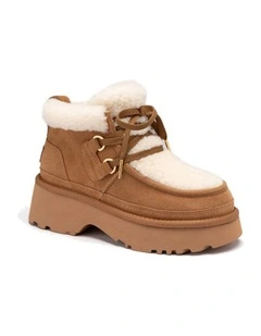 OZWEAR UGG Gina Lace Boot in Chestnut