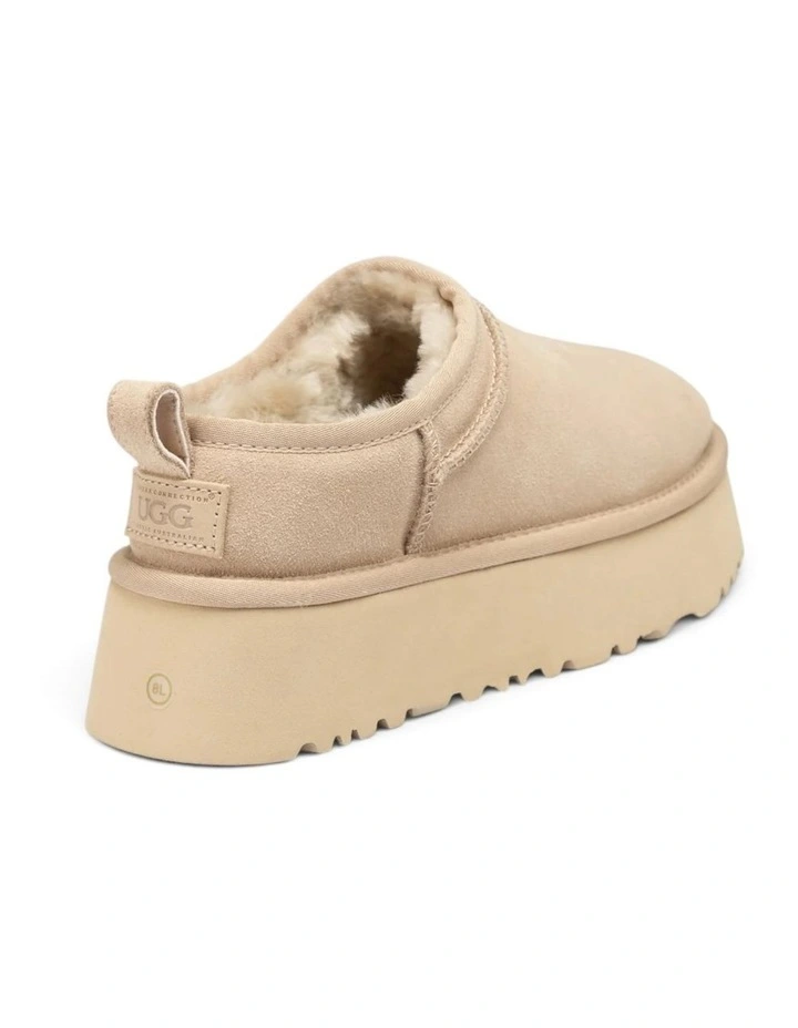 OZWEAR UGG Platform Microflex Mini Boots in Beige image 4