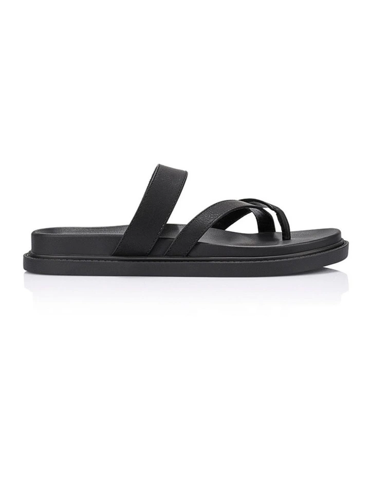 Binky Footbed Slides in Black image 1