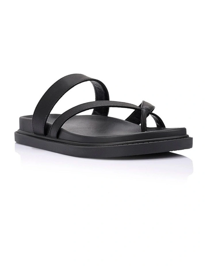 Binky Footbed Slides in Black image 2