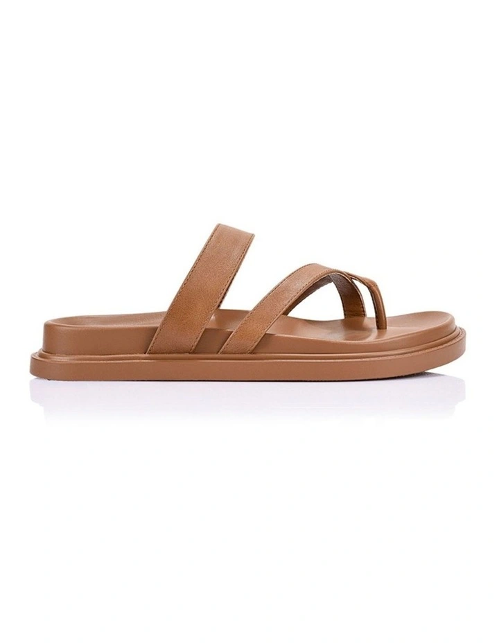 Binky Footbed Slides in Tan image 1