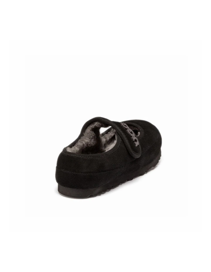 Mary Jane EMB Logo suede sheepskin flats image 5