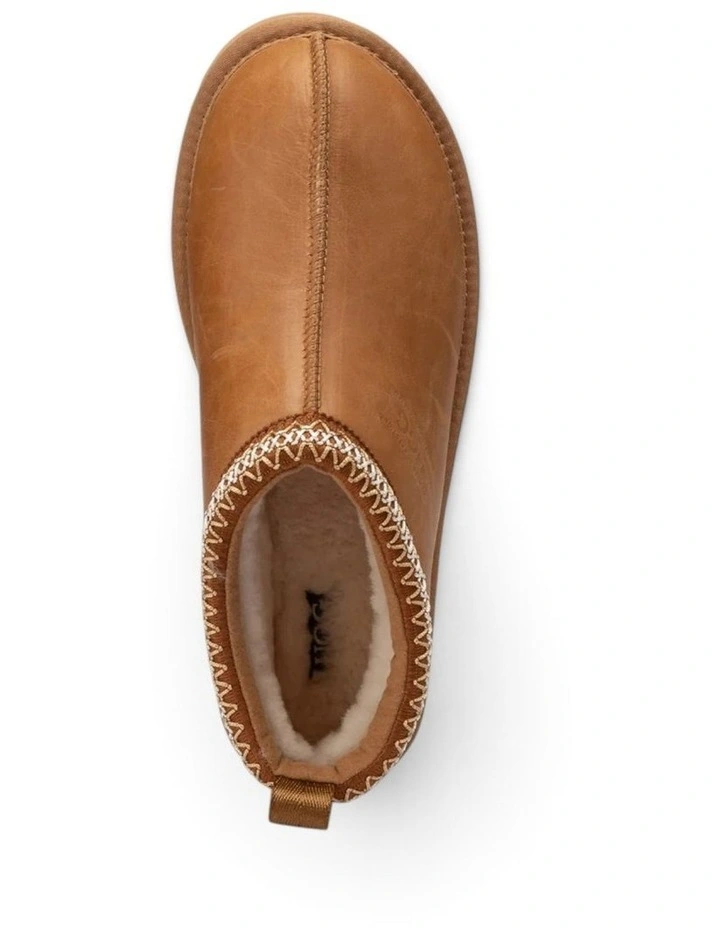 UGG Sydney Oiled Leather Water-Resistant Slipper in Chestnut image 7
