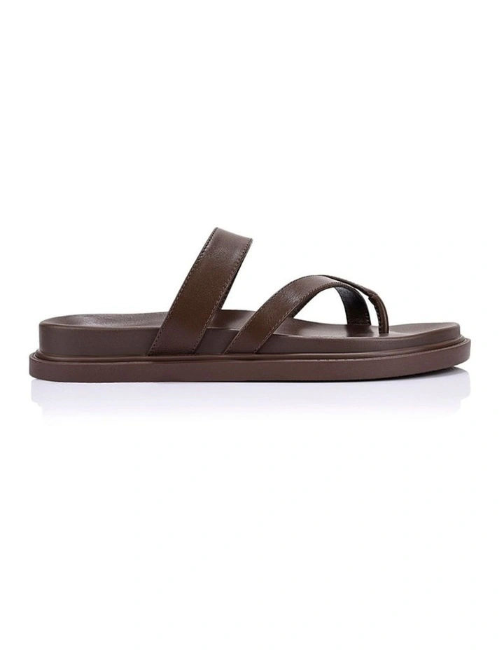 Binky Footbed Slides - Chocolate Brown image 1