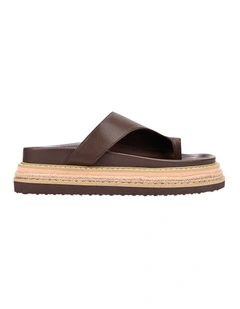 Thor Flatform Thongs - Chocolate Brown