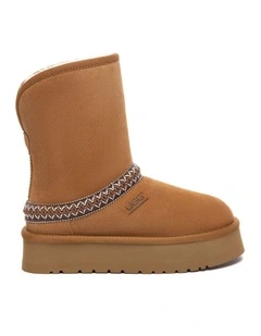 Australian Shepherd UGG Fayle Short Knitted Platform Boots