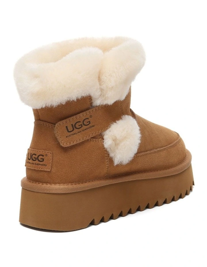 Australian Shepherd UGG Bynnie Shearling Platform Boots image 3