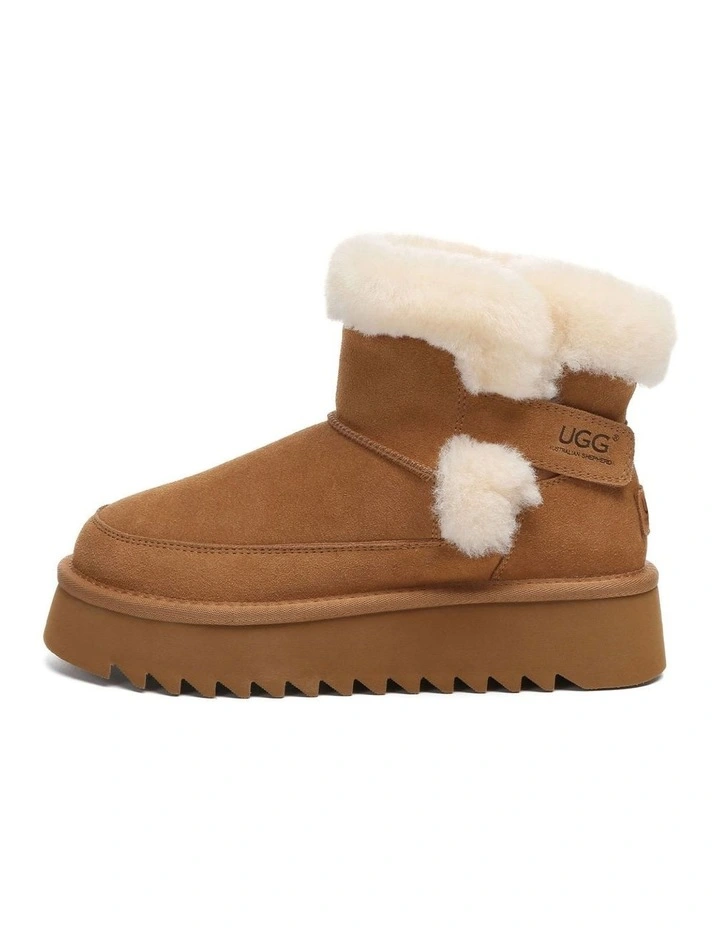 Australian Shepherd UGG Bynnie Shearling Platform Boots image 4