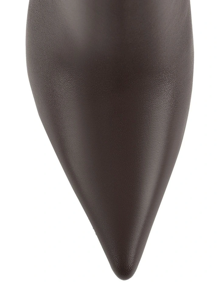 Grace Ankle Boots-Chocolate Brown Leather image 4