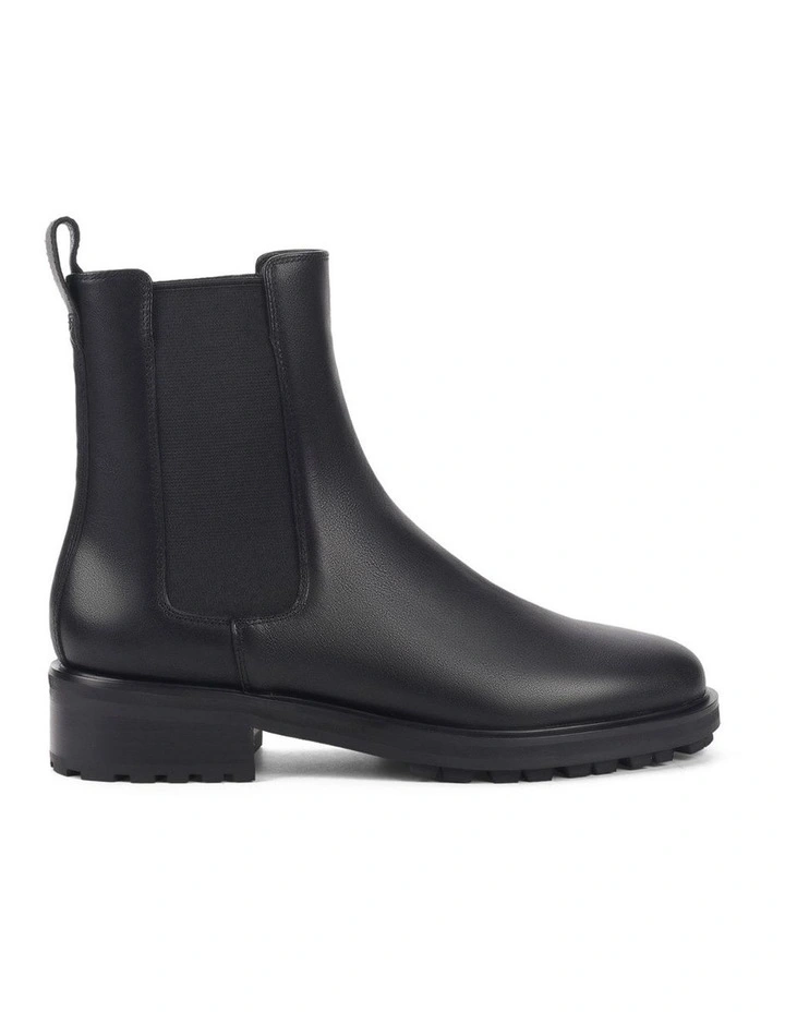 Cassie Ankle Boots- Black Leather image 1