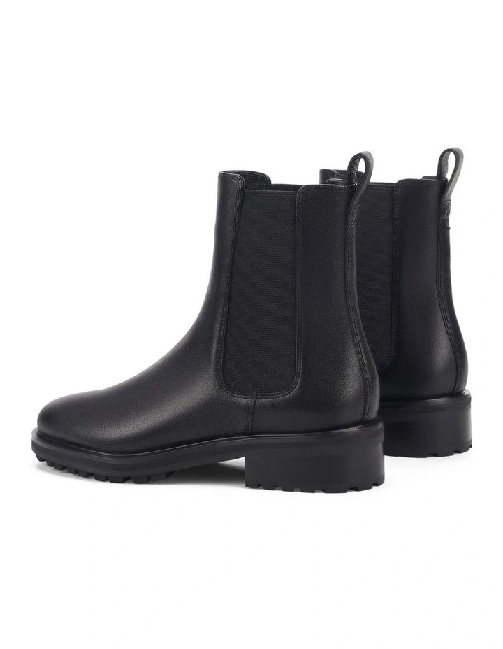 Cassie Ankle Boots- Black Leather image 3