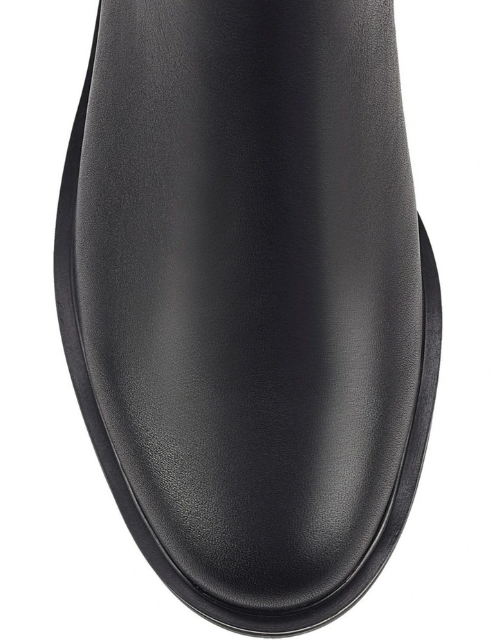 Cassie Ankle Boots- Black Leather image 4