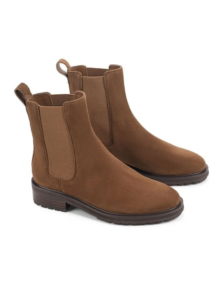 Cassie Ankle Boots- Toffee Brown Suede image 2