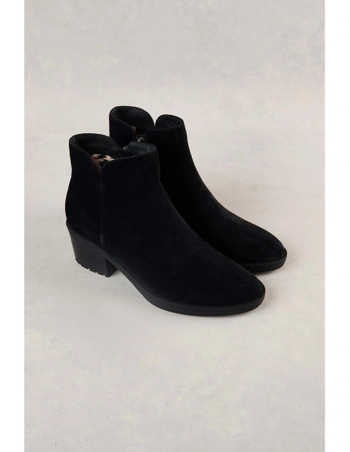 Louise Suede Boot - Black image 2