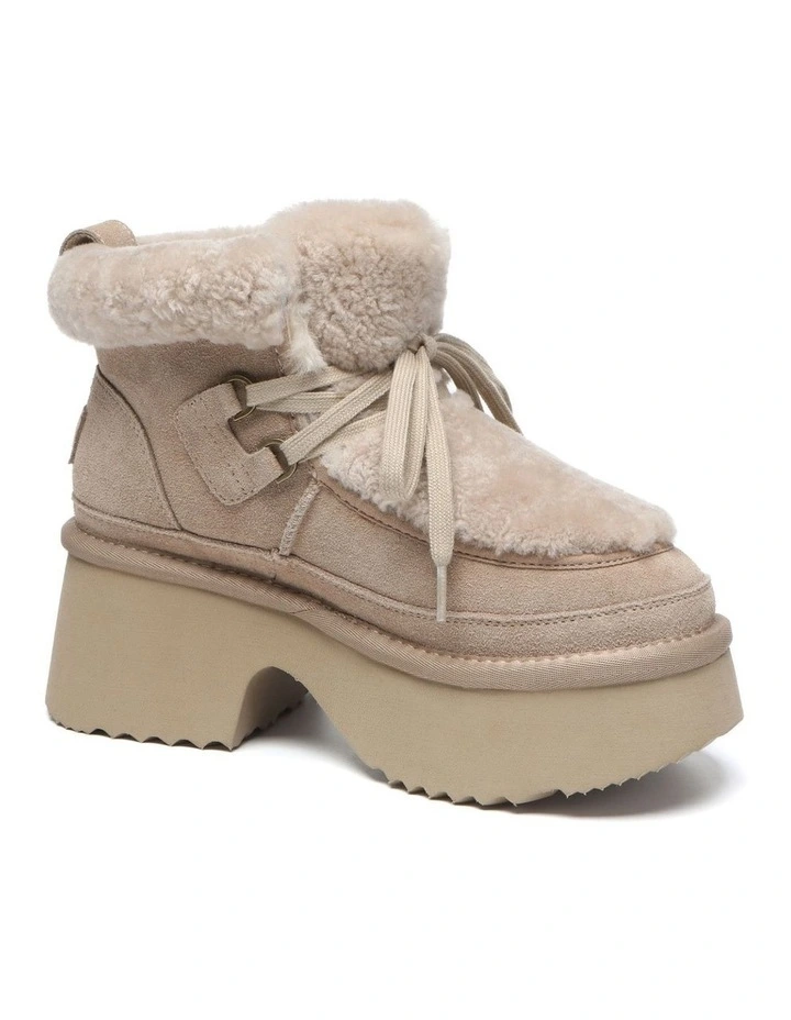 Australian Shepherd UGG Women Bumpy Chunky Platform Boots image 2