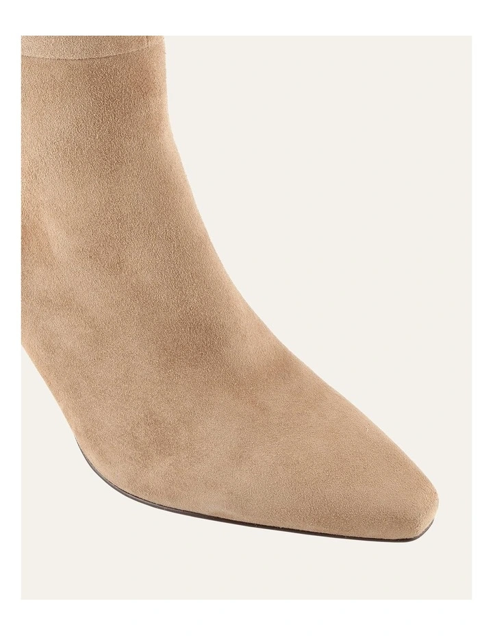 Neon Knee Boots Latte Suede image 4