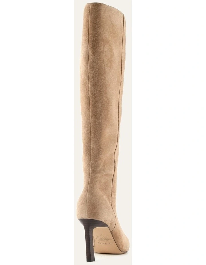 Neon Knee Boots Latte Suede image 5