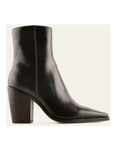 Cannon High Ankle Boots Bitter Choc Leather