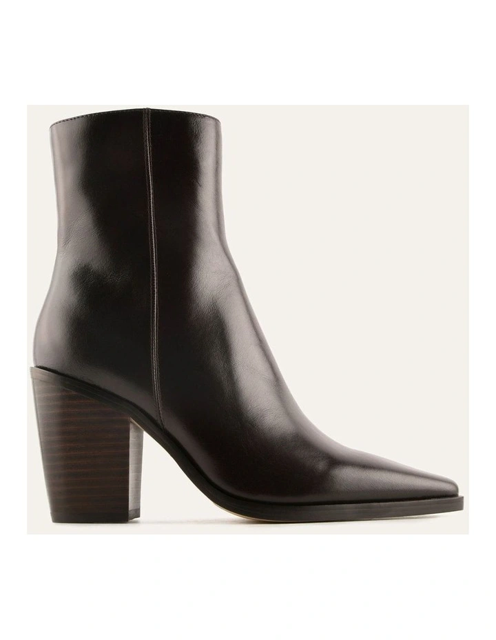 Cannon High Ankle Boots Bitter Choc Leather image 1