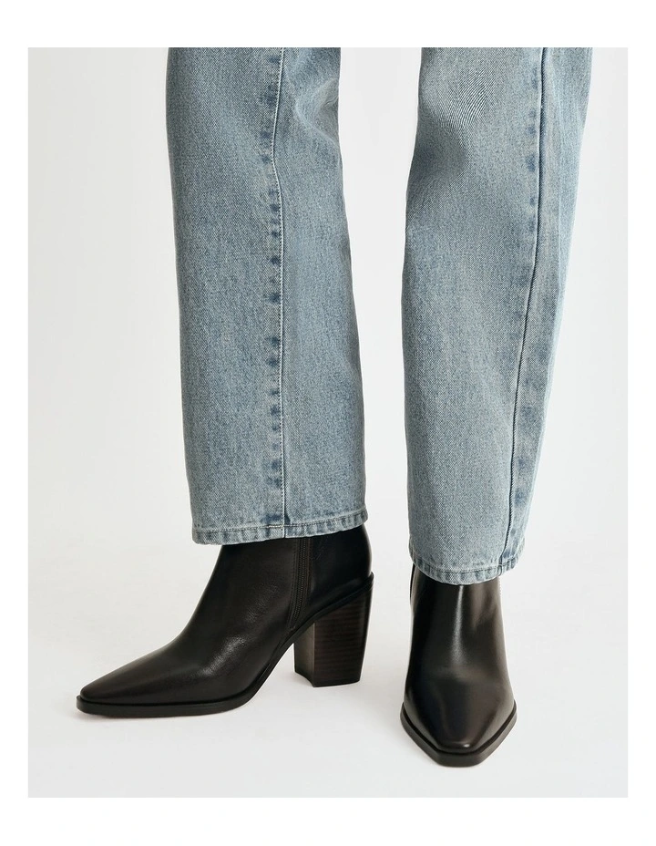 Cannon High Ankle Boots Bitter Choc Leather image 2