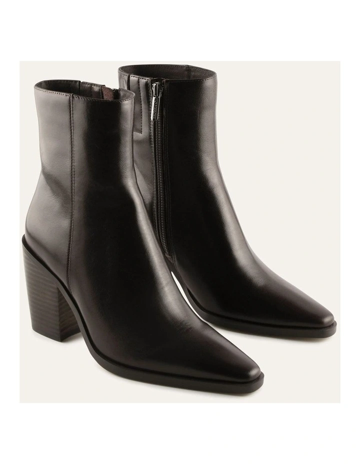 Cannon High Ankle Boots Bitter Choc Leather image 3