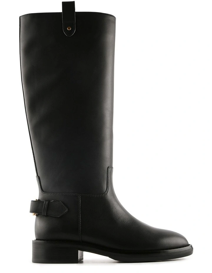 Jenkins Knee Boots Black Leather image 1