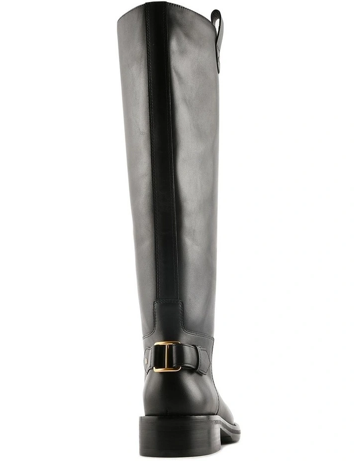 Jenkins Knee Boots Black Leather image 4
