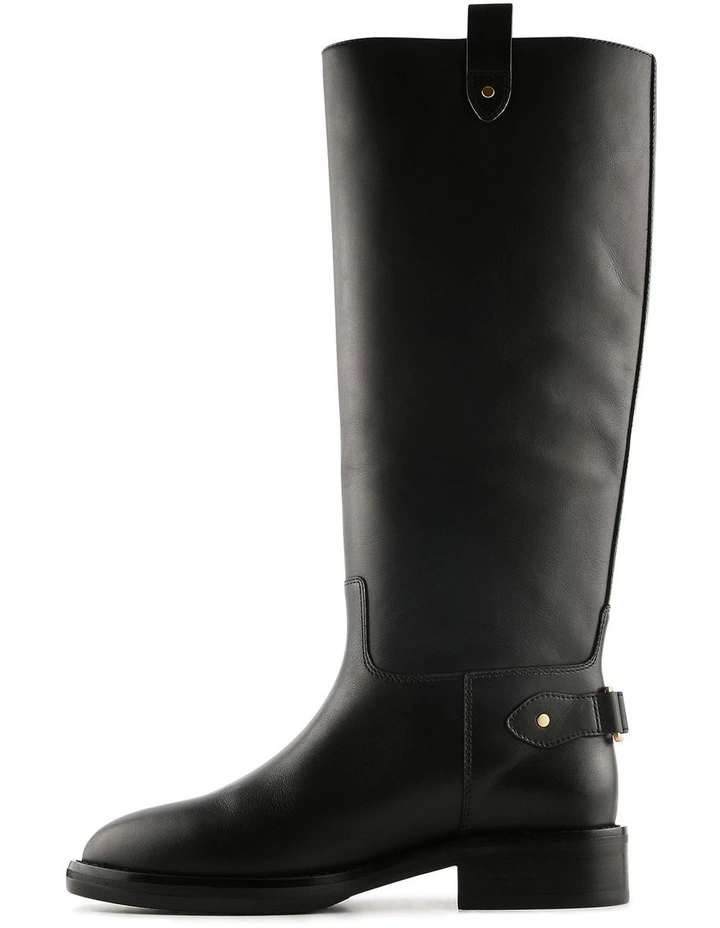 Jenkins Knee Boots Black Leather image 5