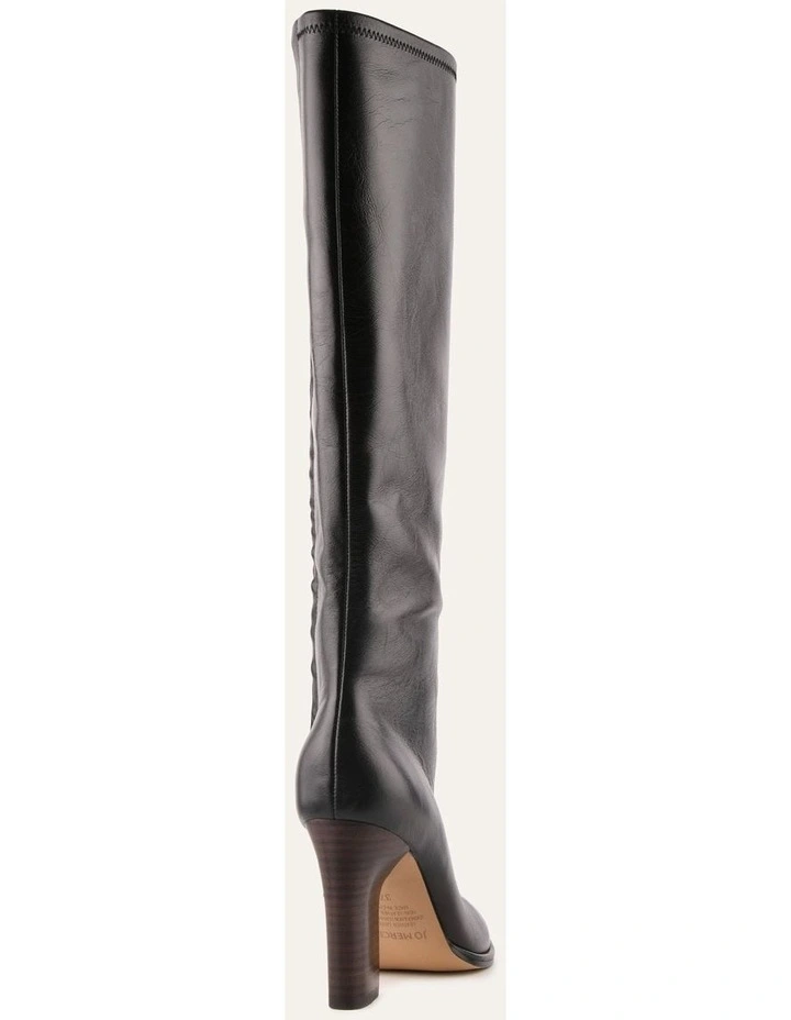 Odette Knee Boots Black Leather image 5