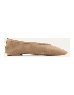 Salem Casual Flats Latte Suede
