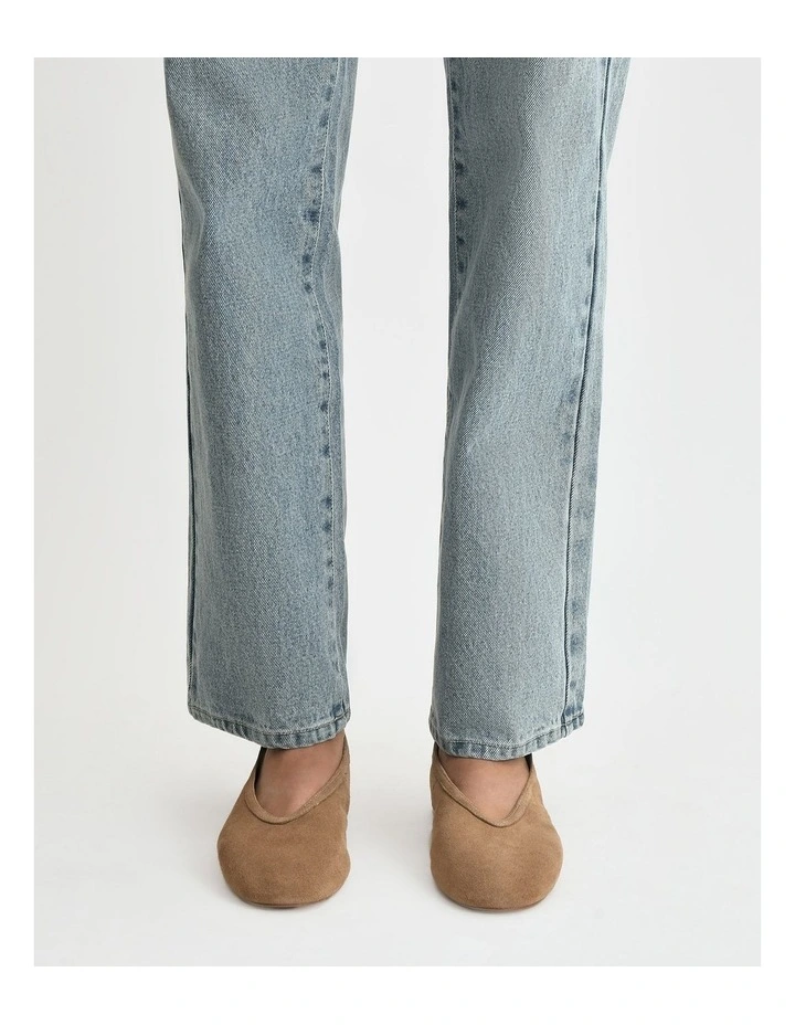 Salem Casual Flats Latte Suede image 7