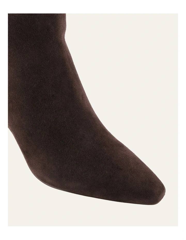 Neon Knee Boots Bitter Choc Suede image 4