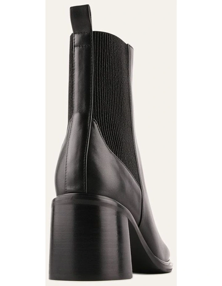 Charlie Mid Ankle Boots Black Leather image 4