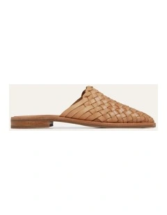 Weaver Casual Flats Tan Leather