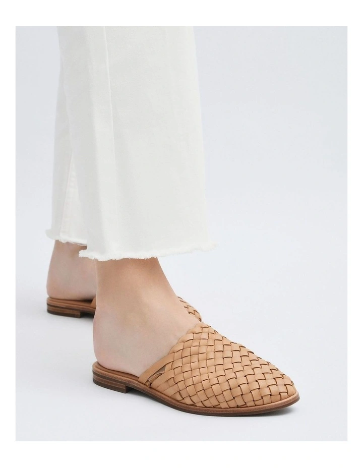 Weaver Casual Flats Tan Leather image 4