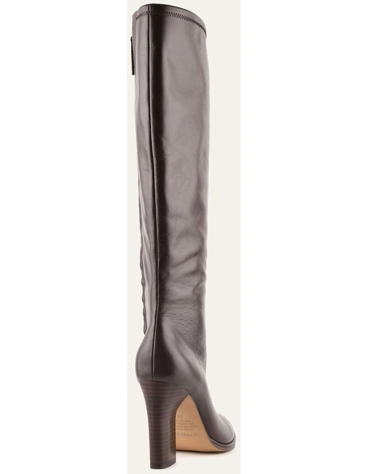 Odette Knee Boots Bitter Choc Leather image 5