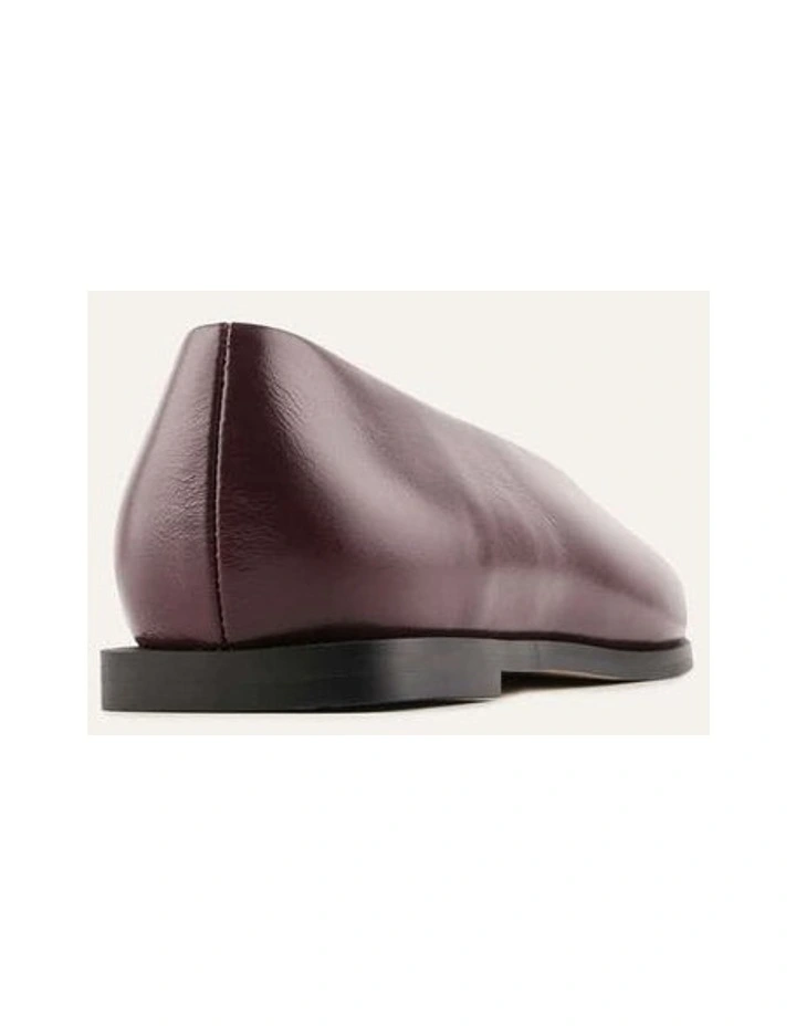 Jaxon Dress Flats Dark Merlot Leather image 4