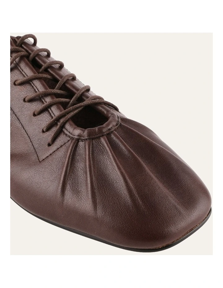 Hunter Casual Flats Chocolate Leather image 4