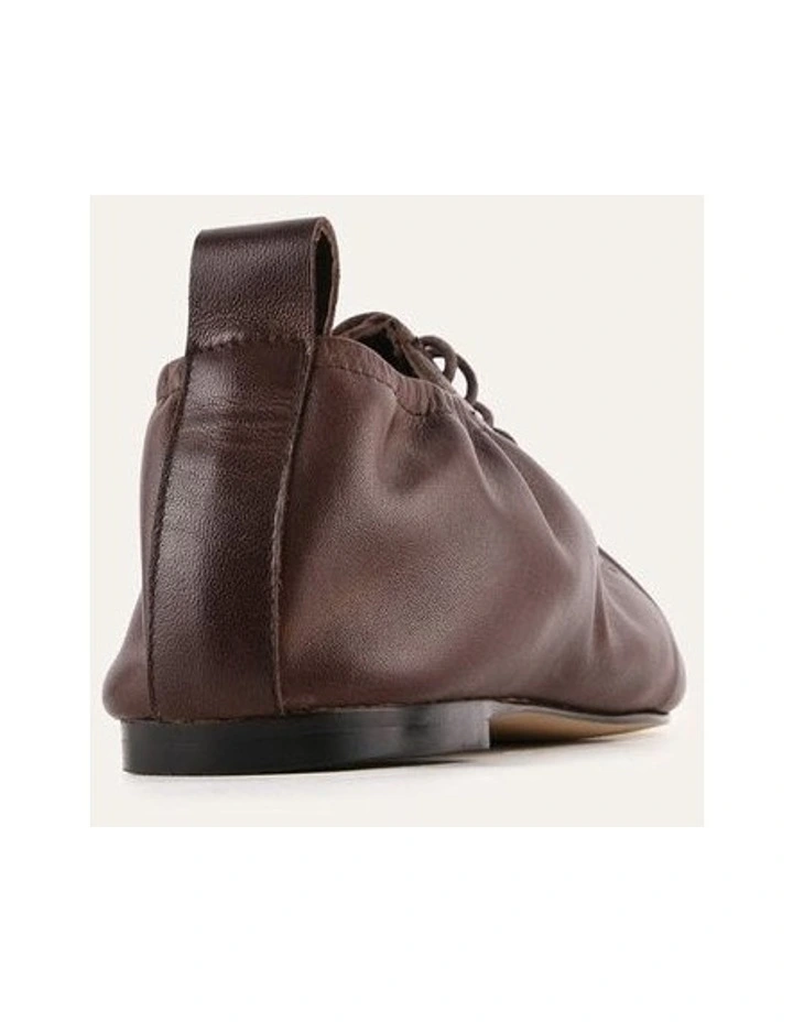 Hunter Casual Flats Chocolate Leather image 5