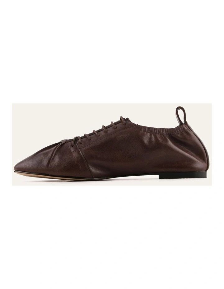 Hunter Casual Flats Chocolate Leather image 6
