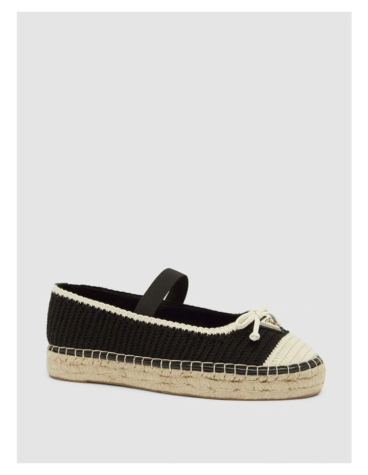 Joneal Espadrille Flats in Black image 1