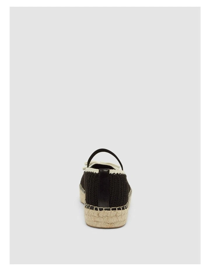 Joneal Espadrille Flats in Black image 3