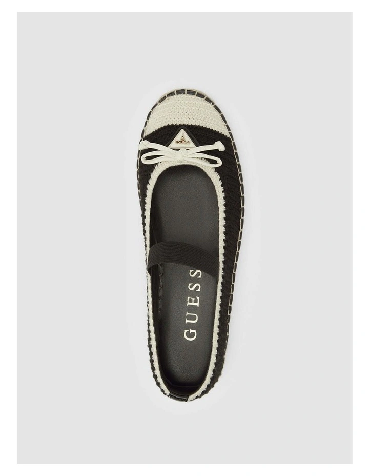Joneal Espadrille Flats in Black image 4