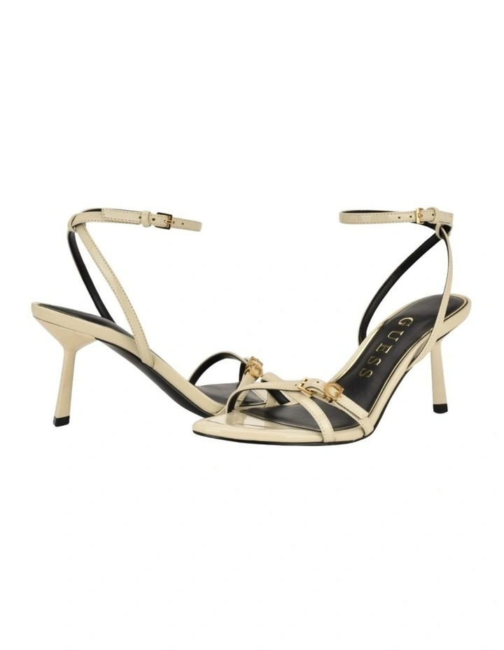 Connee Heeled Sandals in Beige image 4