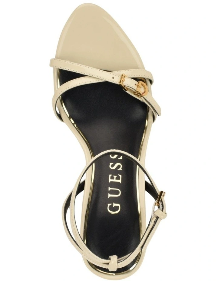 Connee Heeled Sandals in Beige image 5