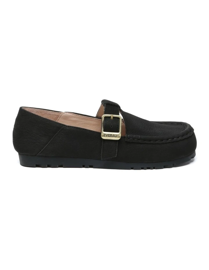Everau Maria Unisex Adjustable Buckle Leather Loafers Flats image 1