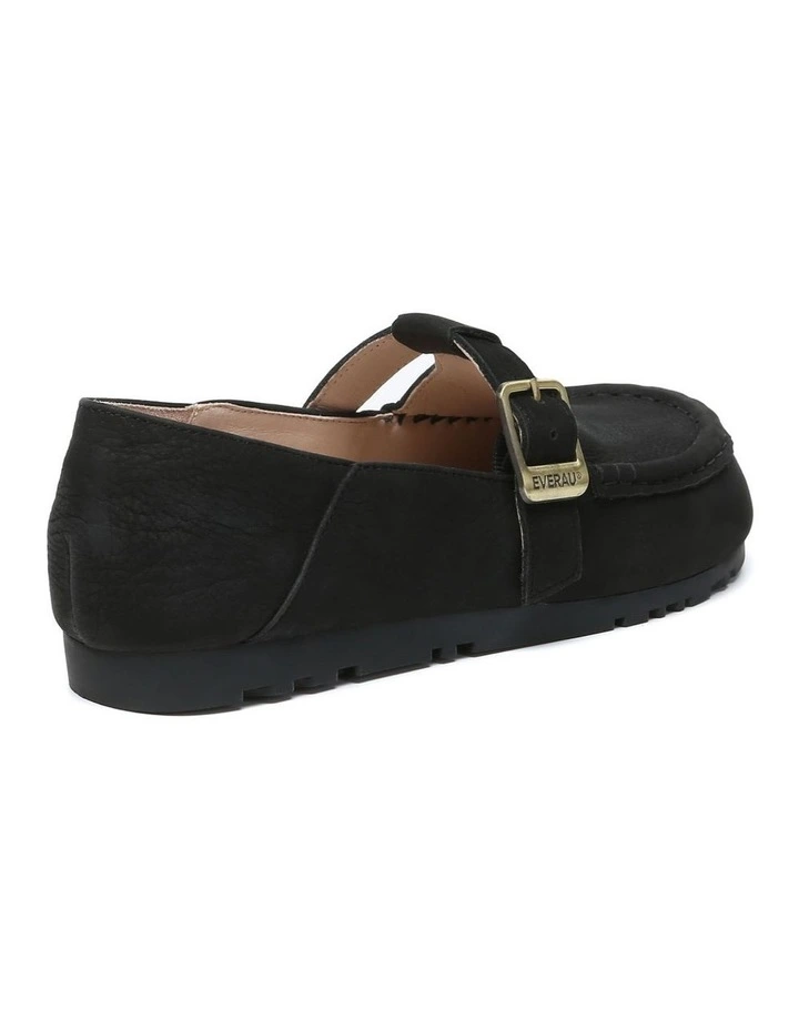 Everau Maria Unisex Adjustable Buckle Leather Loafers Flats image 3