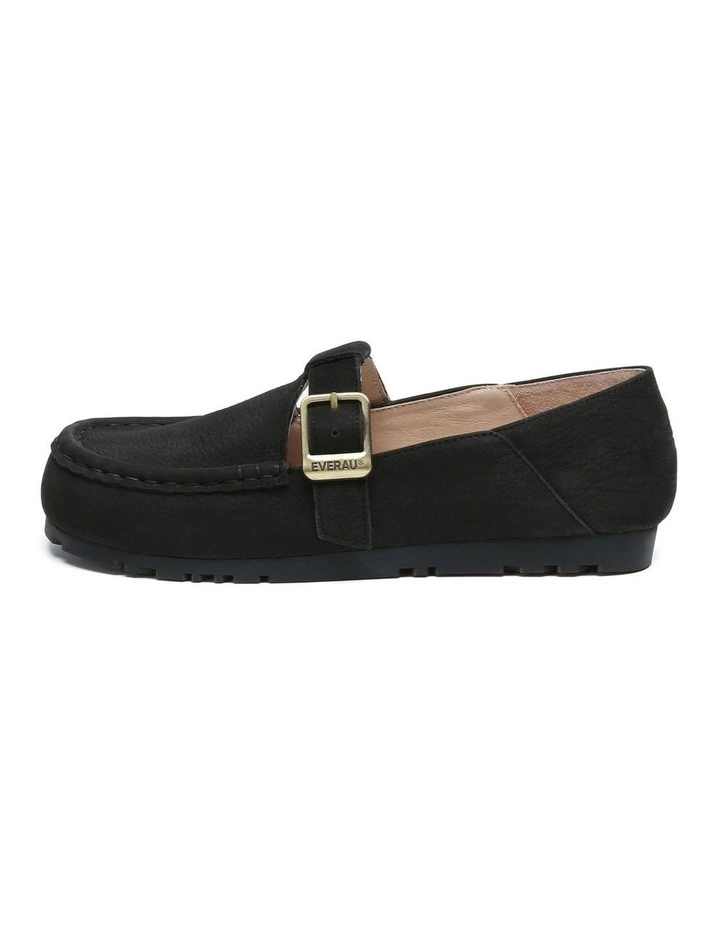 Everau Maria Unisex Adjustable Buckle Leather Loafers Flats image 4