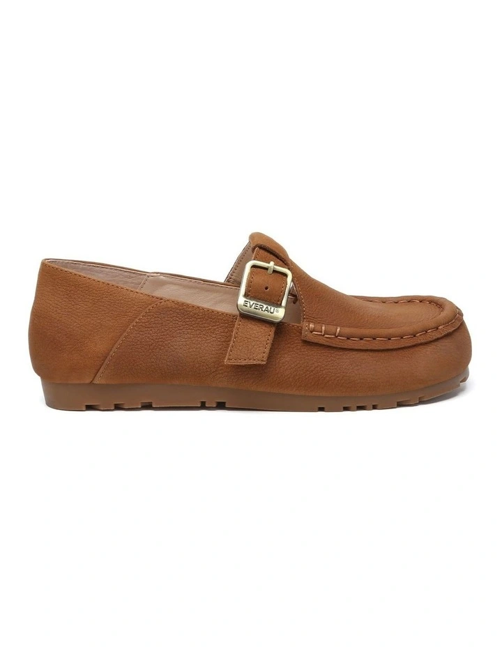 Everau Maria Unisex Adjustable Buckle Leather Loafers Flats image 1